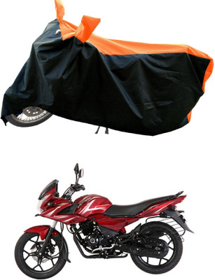 DeepShakshi AUTOMOTIVE Waterproof Two Wheeler Cover for Bajaj(Discover 150 f, Orange)