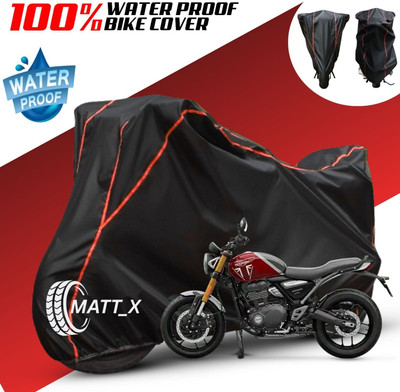 MATT_X Waterproof Two Wheeler Cover for Triumph(Speed Twin, Black, Blue)