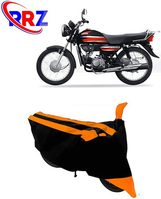 RRZ Waterproof Two Wheeler Cover for Honda(CD Dawn, Black, Orange)