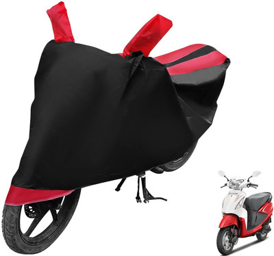 Auto Hub Two Wheeler Cover for Hero(Pleasure, Black, Red)