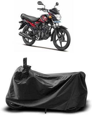 DeepShakshi AUTOMOTIVE Two Wheeler Cover for Suzuki(Hayate, Black)