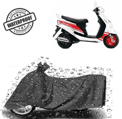 ROYAL AUTO MART Waterproof Two Wheeler Cover for Mahindra(Rodeo RZ, Grey)