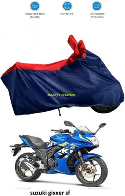 maddy's creation Waterproof Two Wheeler Cover for Suzuki(Gixxer SF, Multicolor)