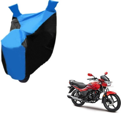 Mdstar Waterproof Two Wheeler Cover for Hero(Passion Xpro, Black, Blue)