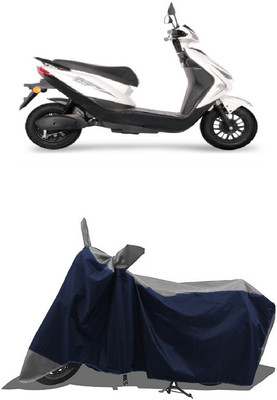 SUGASHRI Waterproof Two Wheeler Cover for Ampere(Reo Elite BS6, Grey, Blue)