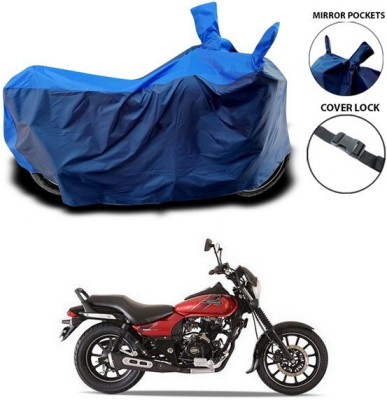 DeepShakshi AUTOMOTIVE Two Wheeler Cover for Bajaj(Avenger 180 Street, Black, Blue)