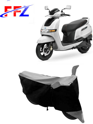 FFZ Waterproof Two Wheeler Cover for TVS(iQube, Black, Grey)