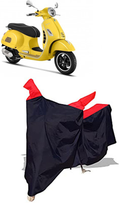 Amexride Two Wheeler Cover for Vespa(GTS 300, Black)