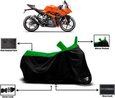 Amexride Two Wheeler Cover for KTM(RC 390, Green)