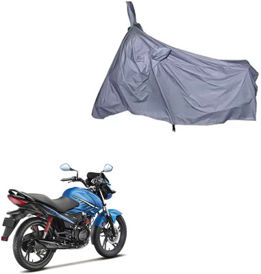FKOK Waterproof Two Wheeler Cover for Hero(Glamour FI, Silver)