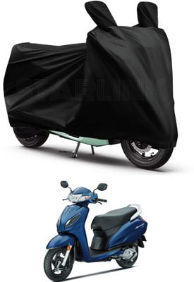 Starlink Waterproof Two Wheeler Cover for Honda(Activa 6G, Black)