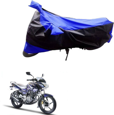 Mdstar Waterproof Two Wheeler Cover for Bajaj(Black, Blue)
