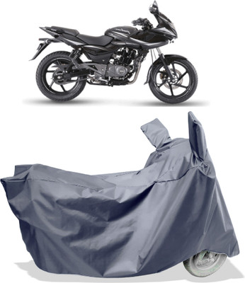 Amexride Two Wheeler Cover for Bajaj(Pulsar 220, Grey)