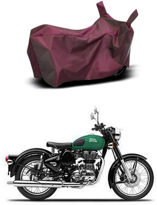 Mdstar Waterproof Two Wheeler Cover for Royal Enfield(Meteor, Maroon)