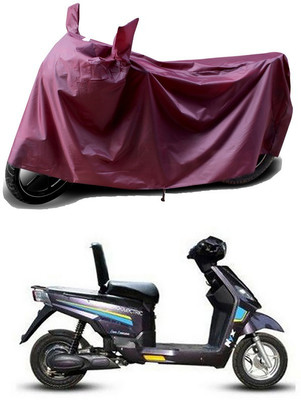 THE REAL ARV Waterproof Two Wheeler Cover for Hero(Electric NYX BS6, Maroon)