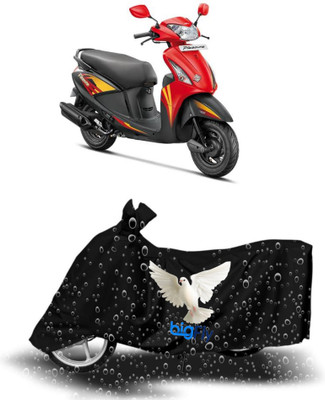 BigFly Waterproof Two Wheeler Cover for Hero(Pleasure, Black)