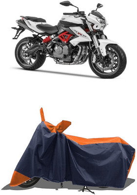 SUGASHRI Waterproof Two Wheeler Cover for Benelli(TNT 600i, Orange, Blue)