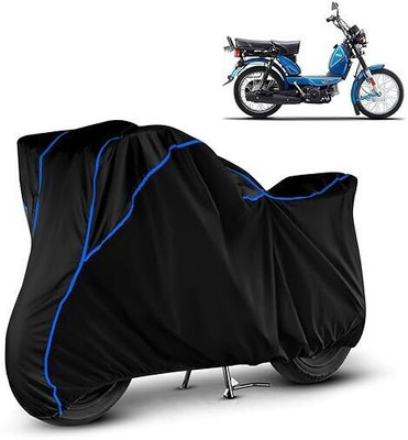 DeepShakshi AUTOMOTIVE Waterproof Two Wheeler Cover for TVS(XL 100, Black, Blue)