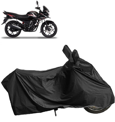 DIGGU Two Wheeler Cover for Bajaj(Discover 150 f, Black)