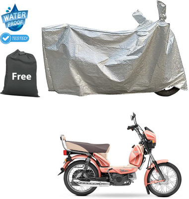 GOSHIV-car and bike accessories Waterproof Two Wheeler Cover for TVS(Silver)