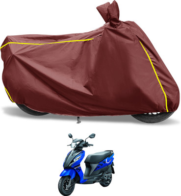 Euro Care Waterproof Two Wheeler Cover for Suzuki(Let's, Maroon)