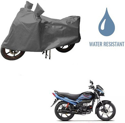 DeepShakshi AUTOMOTIVE Waterproof Two Wheeler Cover for Hero(Passion Plus, Grey)