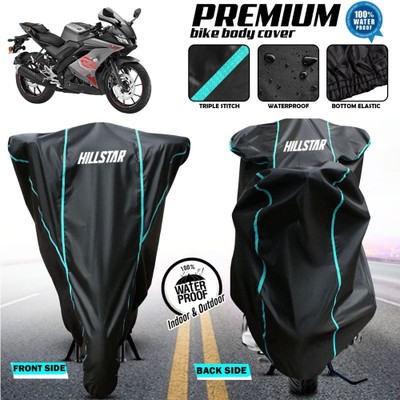 OliverX Waterproof Two Wheeler Cover for Yamaha(R15 s, Black)
