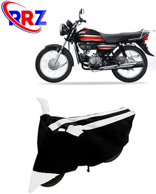 RRZ Waterproof Two Wheeler Cover for Honda(CD Dawn, Black, White)