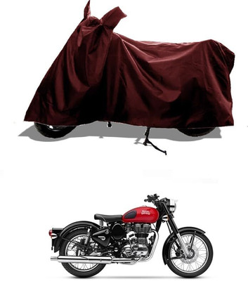 AASHTIK MART Two Wheeler Cover for Royal Enfield(Classic 350 Signals, Maroon)