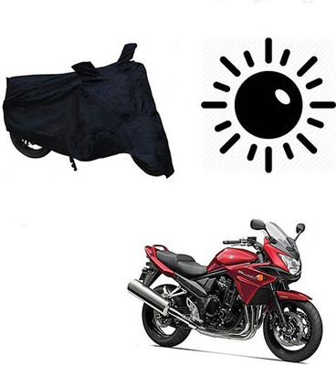 Mdstar Waterproof Two Wheeler Cover for Suzuki(Bandit, Black)
