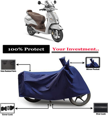 Amexride Two Wheeler Cover for TVS(Jupiter classic, Blue)