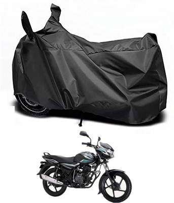 Auto Hub Waterproof Two Wheeler Cover for Bajaj(Discover 100 DTS-i, Black)