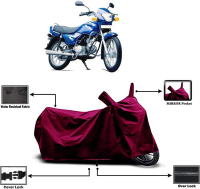 Amexride Two Wheeler Cover for TVS(Centra, Maroon)