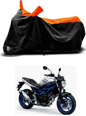 OliverX Waterproof Two Wheeler Cover for Suzuki(SV650, Orange)