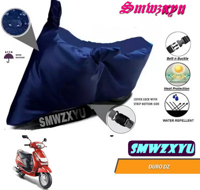 smwzxyu Waterproof Two Wheeler Cover for Mahindra(Duro DZ, Blue)