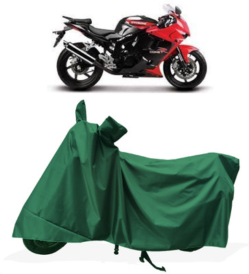 Tricway Two Wheeler Cover for Kinetic(Comet, Green)
