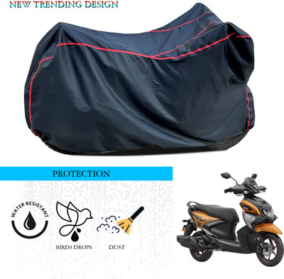 ANTHUB Waterproof Two Wheeler Cover for Yamaha(Ray-ZR 125FI, Black)