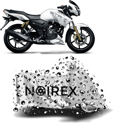 NOIREX Two Wheeler Cover for TVS(Apache RTR 180, Silver)