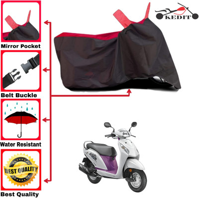 AASHTIK MART Two Wheeler Cover for Honda(Activa i, Red, Black)