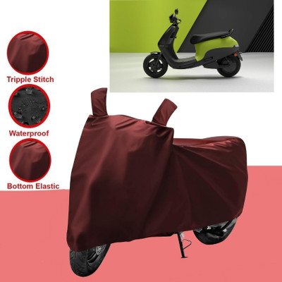 HWSXQAE Two Wheeler Cover for Ola(Maroon)