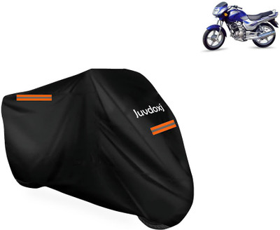Juvdoxj Waterproof Two Wheeler Cover for TVS(Victor Edge, Black)