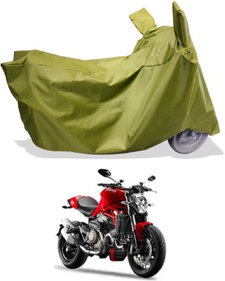 Amexride Two Wheeler Cover for Ducati(Monster 82, Maroon)