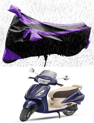 RONISH Waterproof Two Wheeler Cover for TVS(Jupiter classic, Purple, Black)
