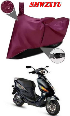 smwzxyu Waterproof Two Wheeler Cover for Hero(Electric Cruz, Maroon)
