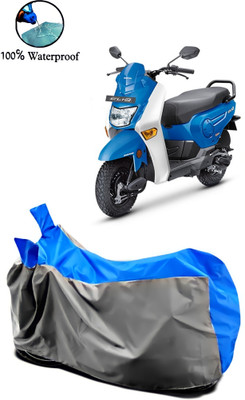 APNEK Waterproof Two Wheeler Cover for Honda(Cliq, Grey, Blue)