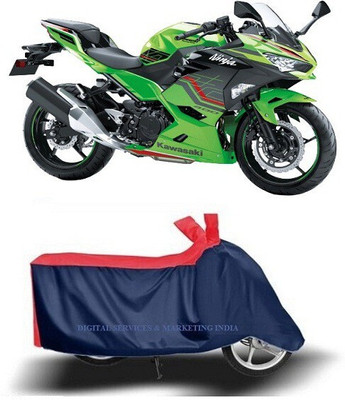 DeepShakshi AUTOMOTIVE Waterproof Two Wheeler Cover for Kawasaki(Ninja 400, Blue)