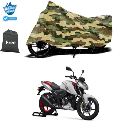 PAGORA Waterproof Two Wheeler Cover for TVS(Apache RTR 160, Yellow)