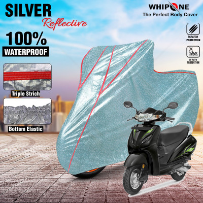 Whipone Waterproof Two Wheeler Cover for Honda(Activa 6G, Silver)