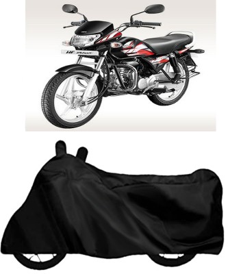 ROYAL AUTO MART Waterproof Two Wheeler Cover for Hero, Universal For Bike(HF Deluxe, Black)