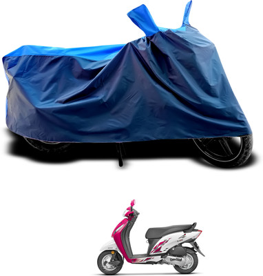 PAGORA Waterproof Two Wheeler Cover for Honda(Activa i, Black, Blue)